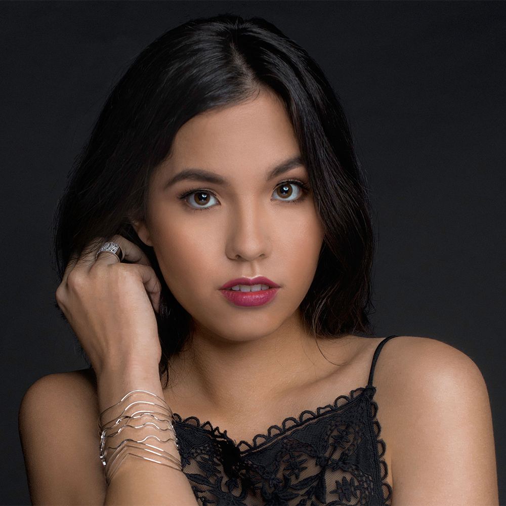woman wearing silver bangle